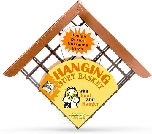 C&S Hanging Suet Basket with Roof