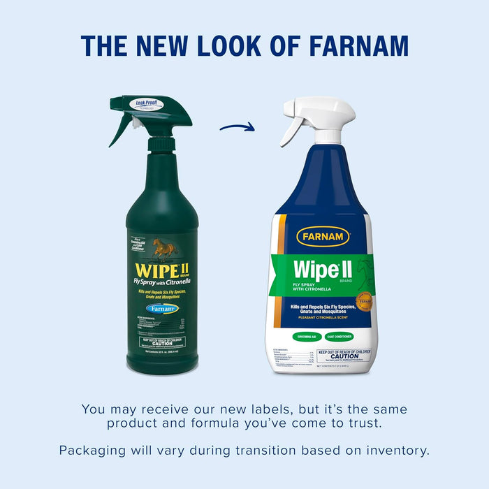 Farnam Wipe II Fly Spray with Citronella - 32 oz
