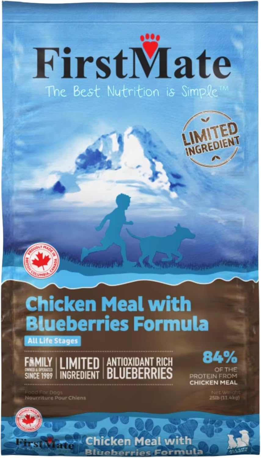 FirstMate Limited Ingredient Grain Free Chicken Meal with Blueberries Dry Dog Food
