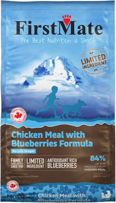 FirstMate Limited Ingredient Grain Free Chicken Meal with Blueberries Dry Dog Food