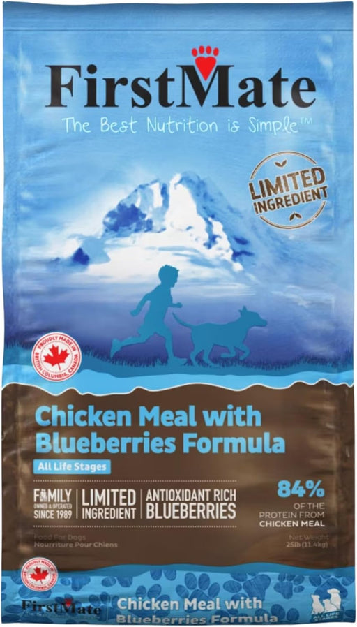 FirstMate Limited Ingredient Grain Free Chicken Meal with Blueberries Dry Dog Food