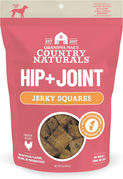 Grandma Mae's Country Naturals Jerky Squares Dog Treats, 5 oz