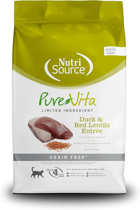 NutriSource PureVita Duck & Red Lentils Recipe Cat Food