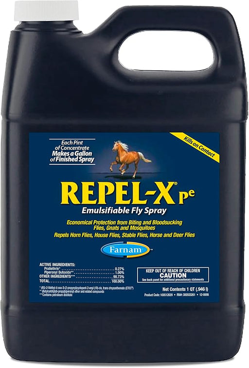 Repel-X PE Emulsifiable Fly Spray Concentrate – 1 Quart