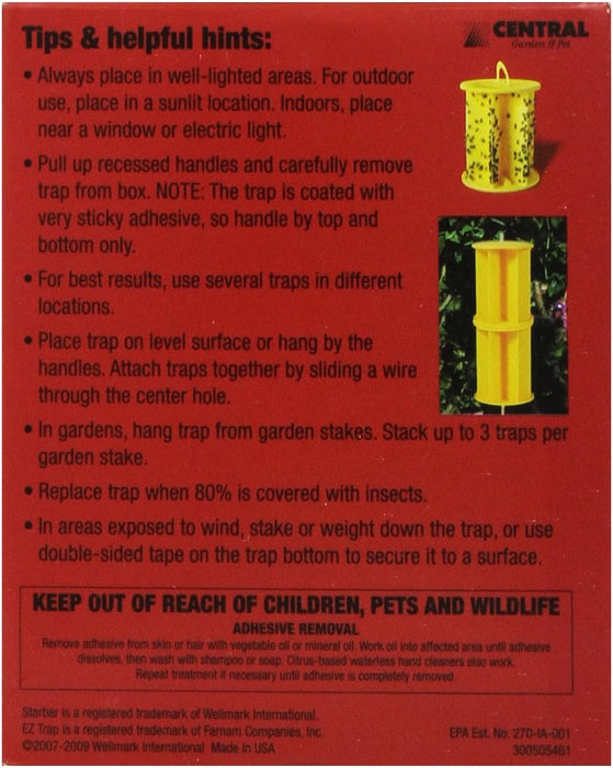 EZ Trap Fly Trap – 2 Pack
