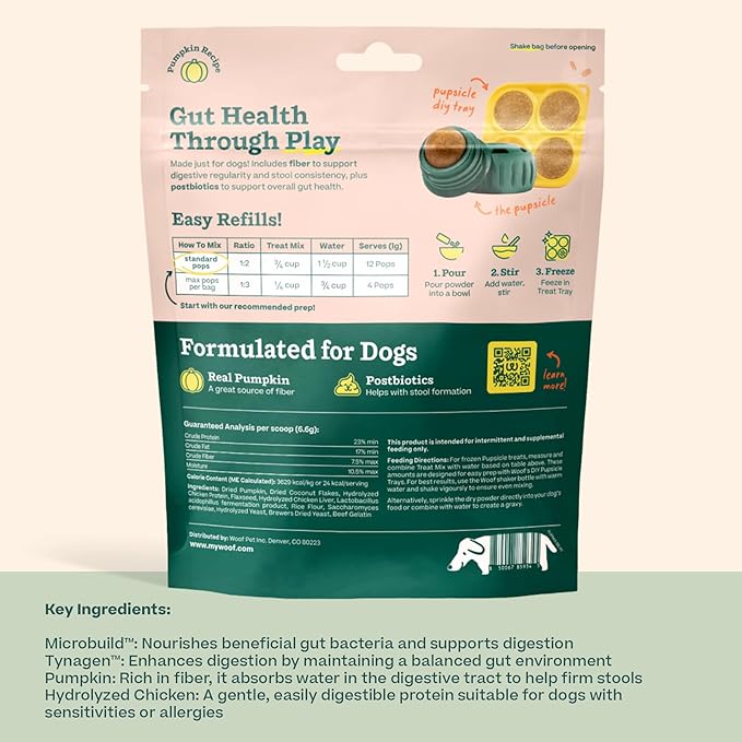 Woof Dog Pupsicle Mix - Balanced Belly (5.5 oz)