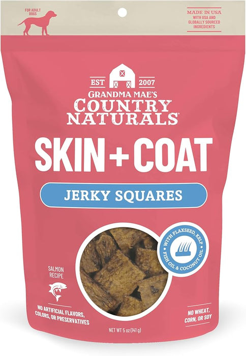 Grandma Mae's Country Naturals Jerky Squares Dog Treats, 5 oz