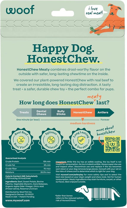 Woof HonestChew Meaty Y-Gnawt Dog Chew