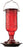 More Birds Red Jewel Hummingbird Feeder, Glass Hummingbird Feeders for Outdoors, 5 Feeding Stations, 20 Ounces