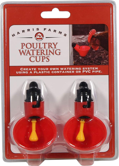 Harris Farms Poultry Watering Cups, 2 Pack