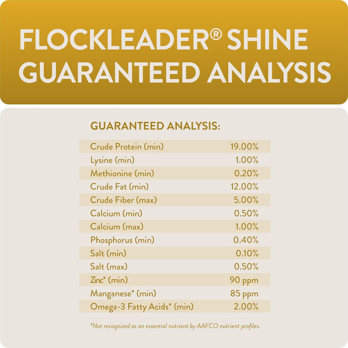 Flockleader Shine Functional Poultry Treat  1.5 Lb