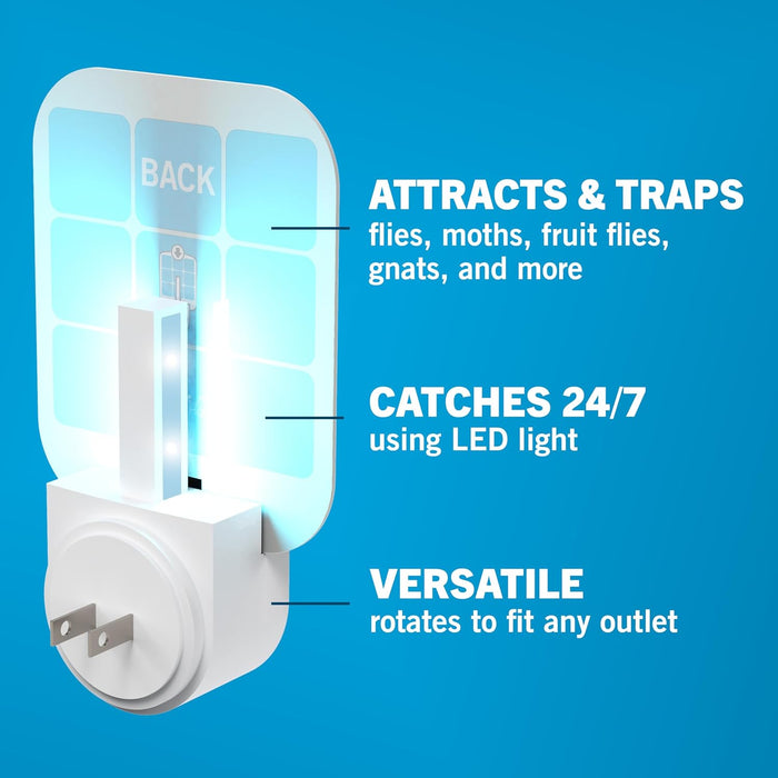 Safer Home Indoor Fly Trap – Non-Toxic, Plug-In Flying Insect Solution