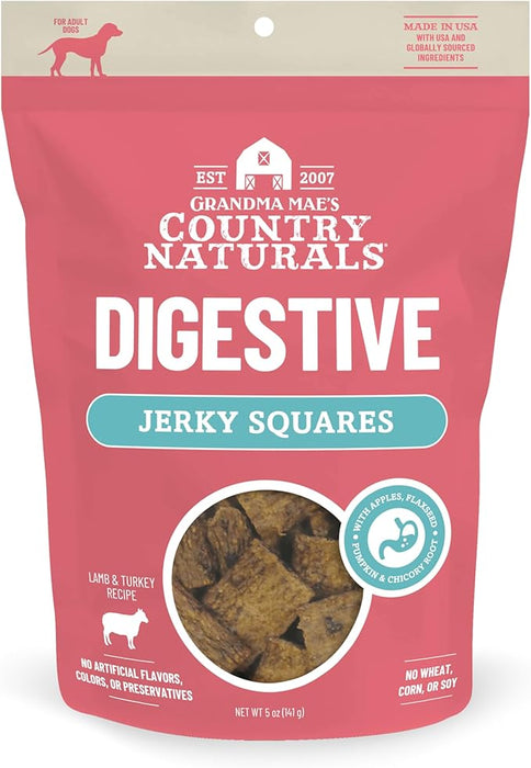 Grandma Mae's Country Naturals Jerky Squares Dog Treats, 5 oz