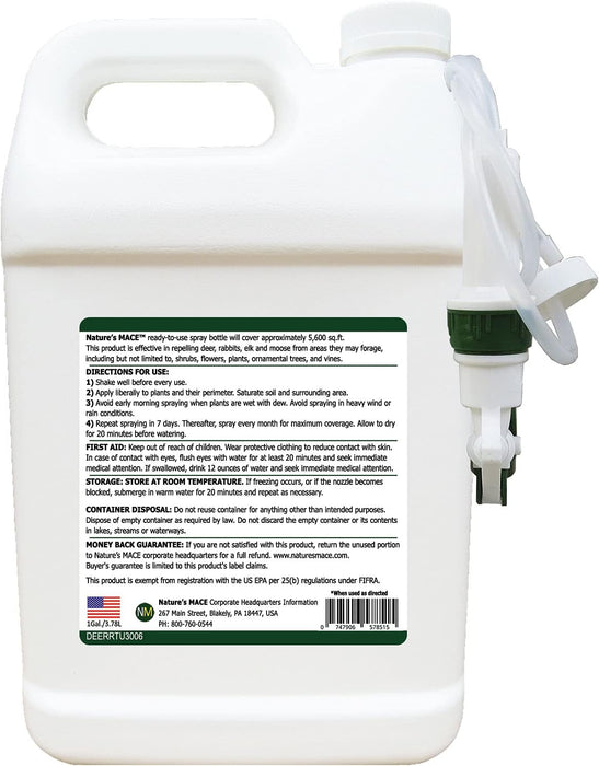 Nature’s Mace Deer & Rabbit Repellent Ready-To-Use 1 Gallon
