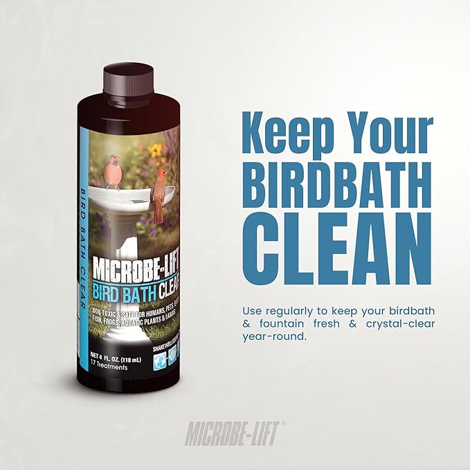 Microbe‑Lift Birdbath Clear Two‑in‑One Water Cleaner – 4 oz