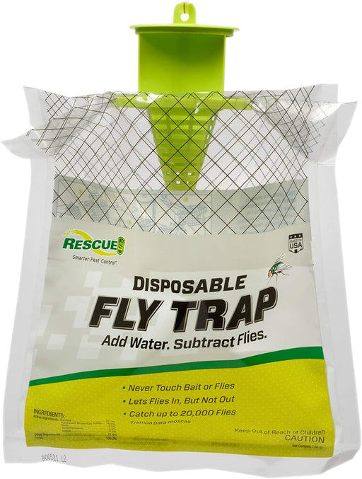 RESCUE! Disposable Fly Trap - 20,000 Fly Capacity