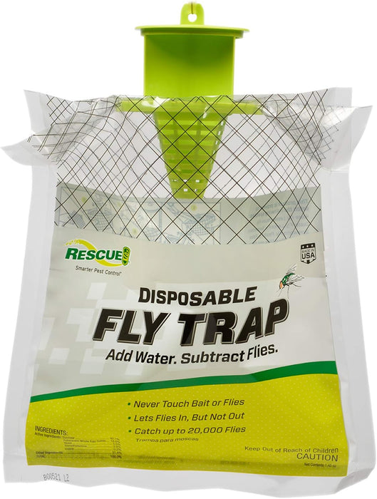 RESCUE! Disposable Fly Trap - 20,000 Fly Capacity