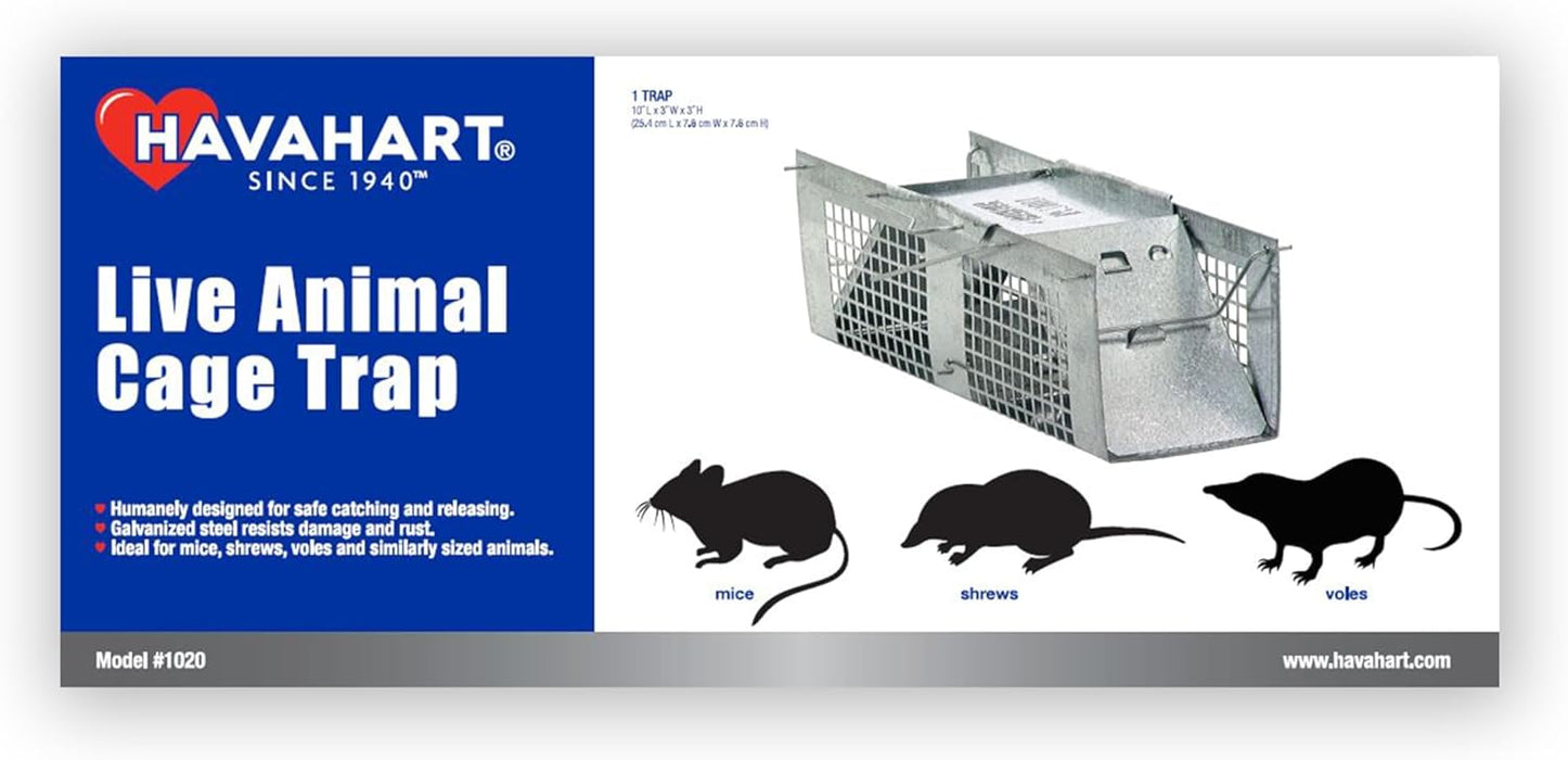 Havahart 2-Door Extra Small Animal Trap (10" x 3" x 3")
