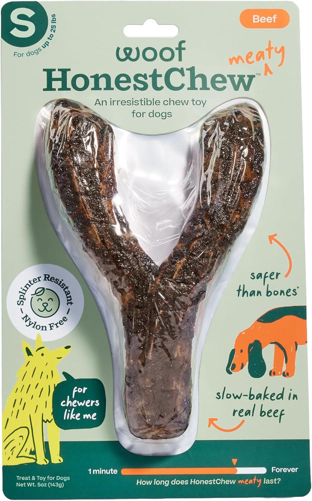 Woof HonestChew Meaty Y-Gnawt Dog Chew
