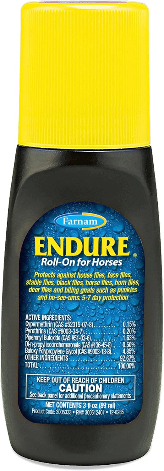 Farnam Endure Roll-On Fly Repellent for Horses - 3 oz