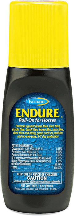 Farnam Endure Roll-On Fly Repellent for Horses - 3 oz