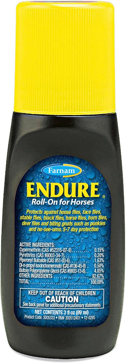 Farnam Endure Roll-On Fly Repellent for Horses - 3 oz