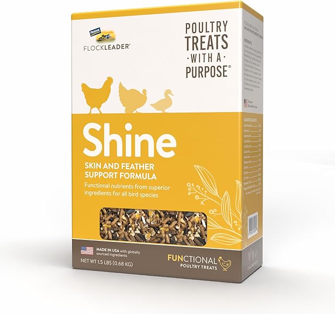 Flockleader Shine Functional Poultry Treat  1.5 Lb
