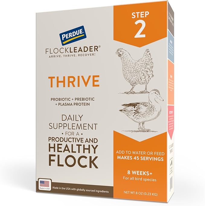 Perdue Flockleader Thrive Poultry Supplement Powder 8 Oz