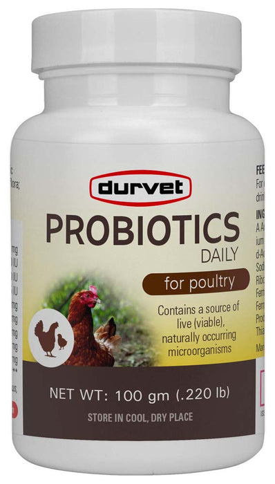 Durvet Probiotics Daily Poultry Supplement 100 Gm