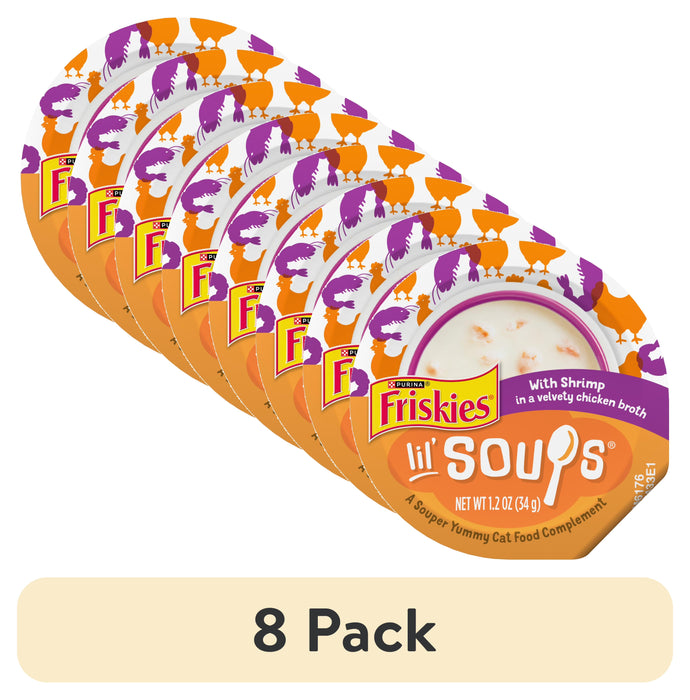 Purina Friskies Lil’ Soups Shrimp 1.2 oz Case