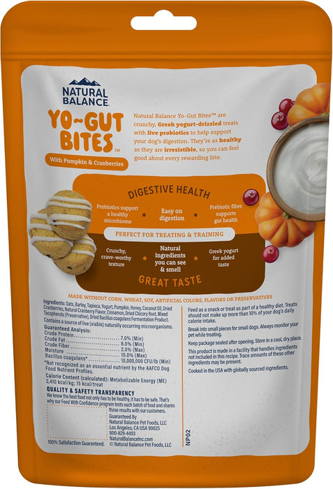 Natural Balance Yo-Gut Bites with Pumpkin & Cranberries Dog Treats