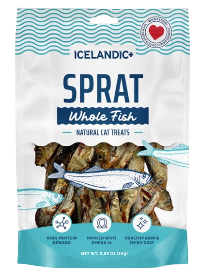 Icelandic+ Whole Fish Sprats Cat Treat 0.85oz