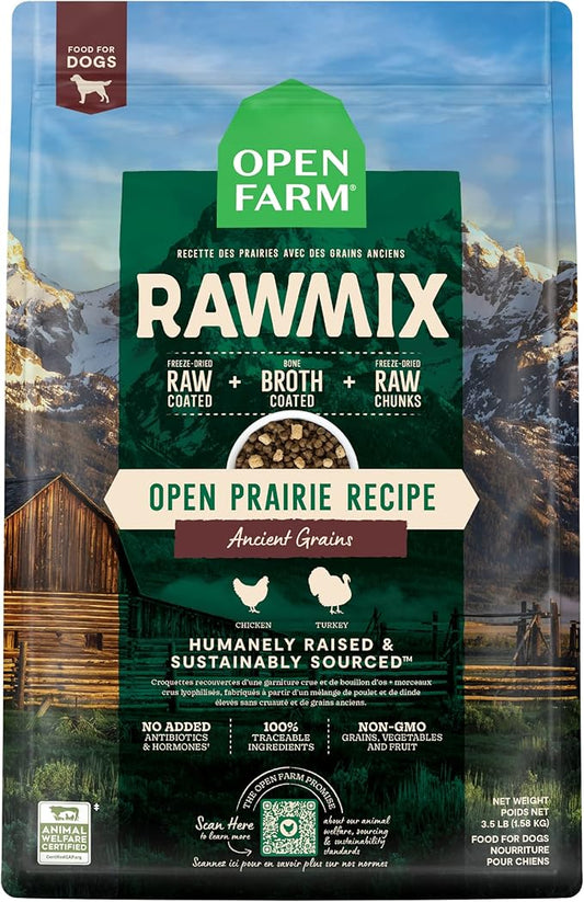 Open Farm Open Prairie RawMix with Ancient Grains Dog Food