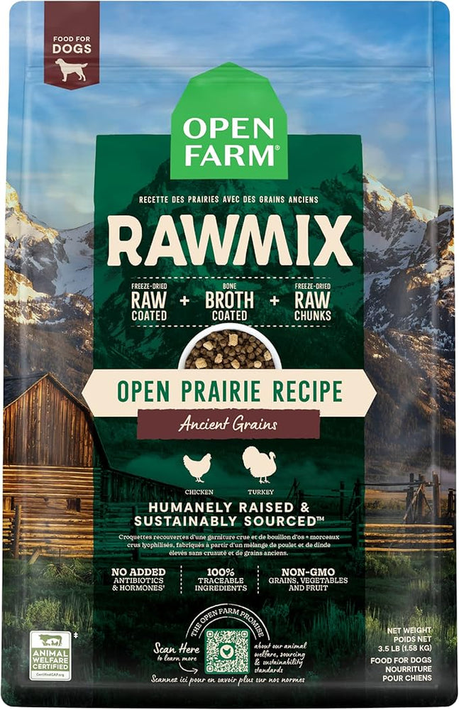 Open Farm Open Prairie RawMix with Ancient Grains Dog Food
