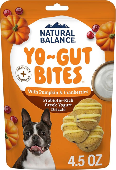 Natural Balance Yo-Gut Bites with Pumpkin & Cranberries Dog Treats