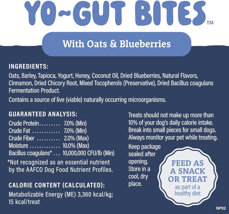Natural Balance Yo-Gut Bites with Oats & Blueberries Dog Treats