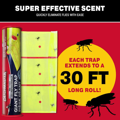 Catchmaster Pro Series Giant Fly Glue Trap - 30 Ft