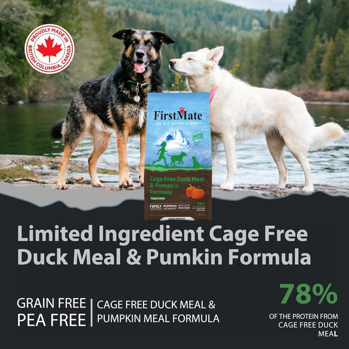 FirstMate Limited Ingredient Grain Free Cage Free Duck Meal & Pumpkin Formula Dry Dog Food