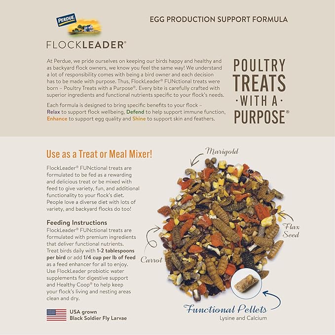 Flockleader Enhance Functional Poultry Treat  1.5 Lb