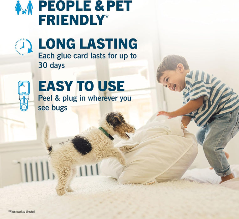 Safer Home Indoor Fly Trap – Non-Toxic, Plug-In Flying Insect Solution