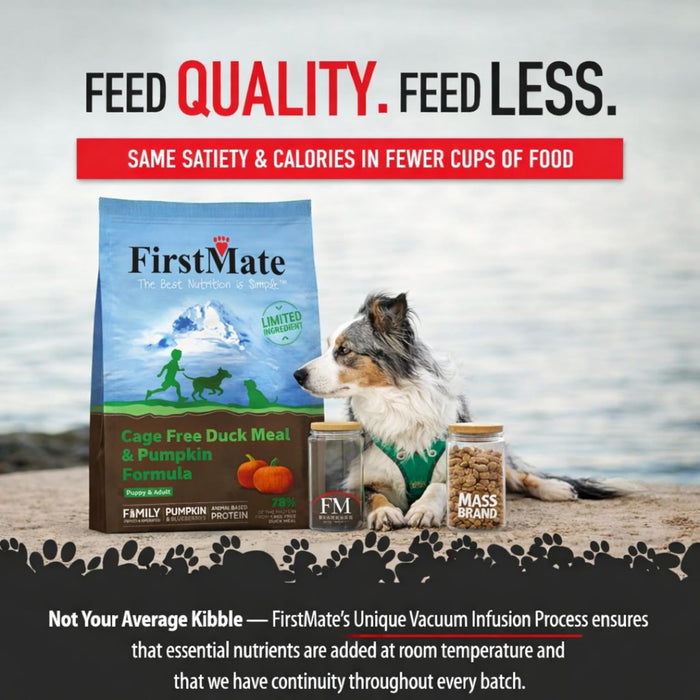 FirstMate Limited Ingredient Grain Free Cage Free Duck Meal & Pumpkin Formula Dry Dog Food