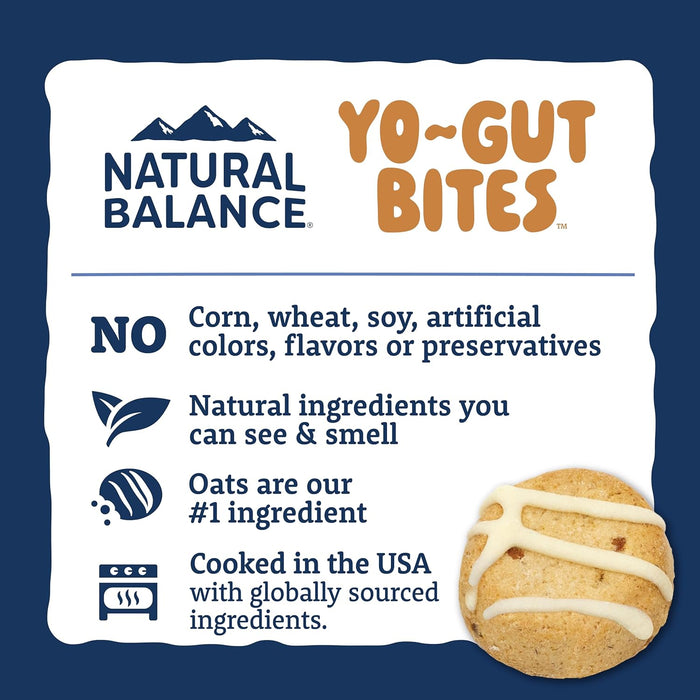 Natural Balance Yo-Gut Bites with Peanut Butter & Banana Dog Treats