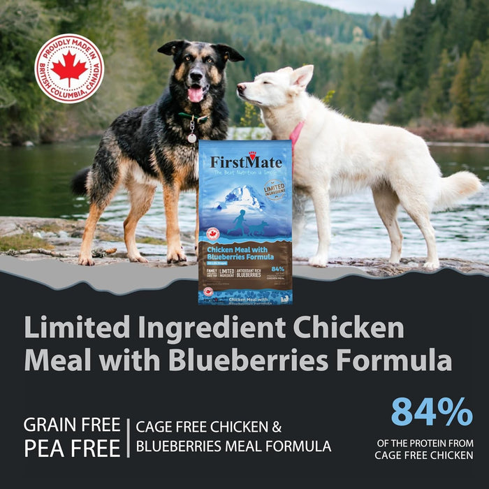 FirstMate Limited Ingredient Grain Free Chicken Meal with Blueberries Dry Dog Food