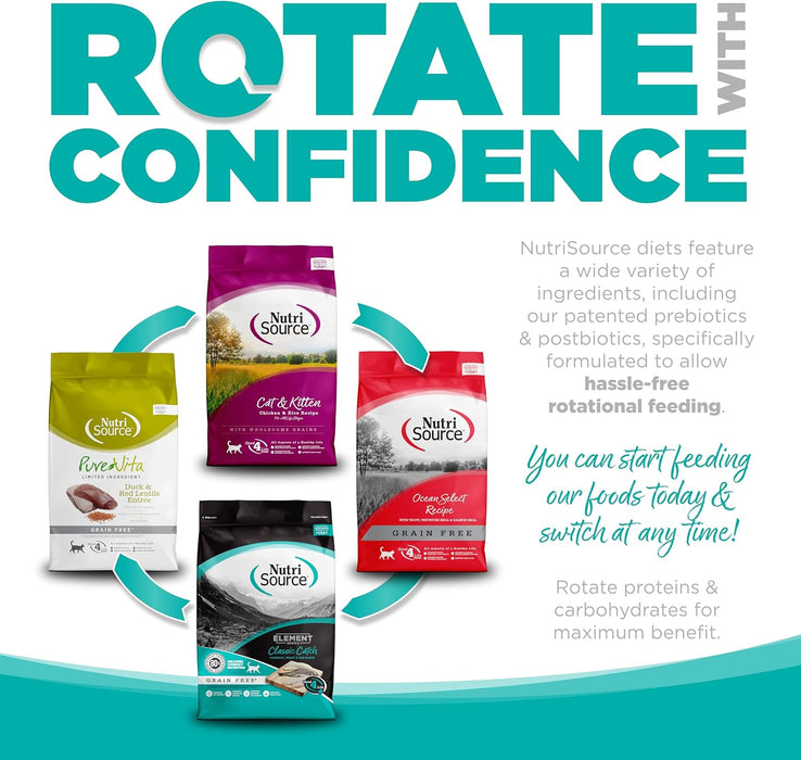 NutriSource Element Cat Classic Catch Recipe Dry Cat Food