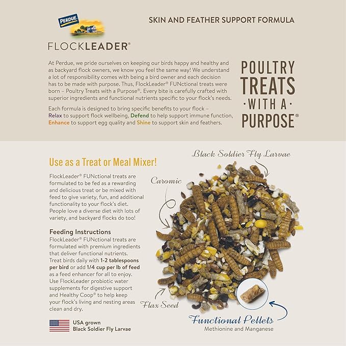 Flockleader Shine Functional Poultry Treat  1.5 Lb