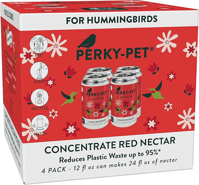 Perky‑Pet Red Hummingbird Nectar Concentrate – Liquid Can