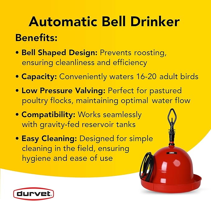 Durvet Automatic Bell Drinker Poultry Waterer