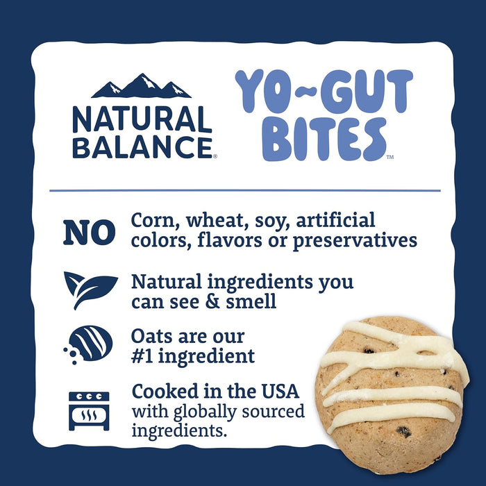 Natural Balance Yo-Gut Bites with Oats & Blueberries Dog Treats