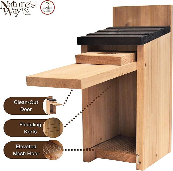 Nature's Way Cedar Bluebird Box House