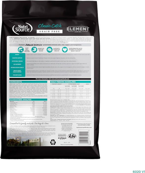 NutriSource Element Cat Classic Catch Recipe Dry Cat Food